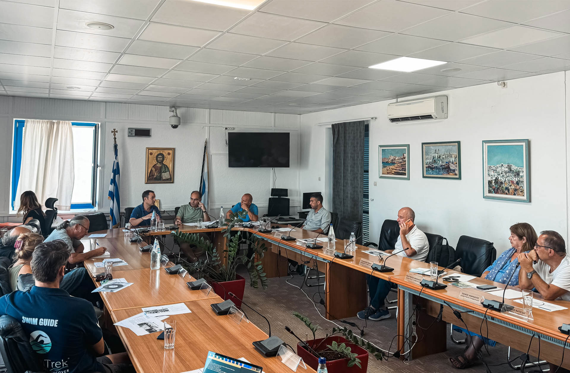 Read more about the article The Mayor of Paros presenting the Blue Municipalities Network on Al Jazeera